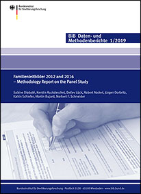 Titelbild &#034;Familienleitbilder 2012 and 2016 -  Methodology Report on the Panel Study&#034; (verweist auf: Familienleitbilder 2012 and 2016 -  Methodology Report on the Panel Study)